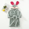 thumbnail image 2 of FYDUU Toddler Boys Clothes Toddler Kids Baby Boys Girls Night-Robe Suit Cartoon Bathrobes Hooded Warm Flannel Night-Robe Sleepwear Cute Outfits Trendy 7-8 Years, 2 of 3