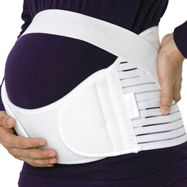 Cinturón de soporte para el final del embarazo (blanco XL), cinturón de soporte para el embarazo, cinturón de cintura/espalda/abdominal, cinturón abdominal, soporte de cintura transpirable