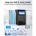 thumbnail image 5 of XUTUMM Commercial Ice Maker 120 lbs/24H, 33 lb Storage Bin, Dual Water Inlet Ice Machine with Adjustable Ice Thickness, Self-Cleaning for Restaurant Bar Office Black, 5 of 10
