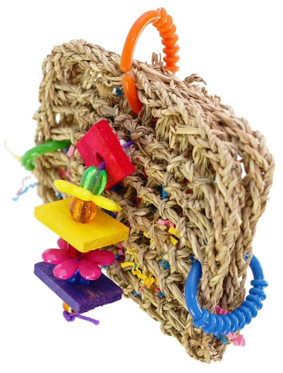 Bonka Bird Toys 00740 Mini Foraging Pouch Hanging Gym Bird Toy