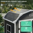 thumbnail image 2 of Outdoor Storage Shed 6 x 4.5 ft, Garden Resin Tool Shed with Window&Vents,Lockable Door&Ramp,Waterproof Storage Shed with Floor Suitable for Patios,Gardens, Backyards and Construction Sites, 2 of 9