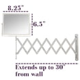 thumbnail image 3 of 8.25 in. x 6.5 in. Wall Mount Hind Sight Mirror in Chrome/White, 3 of 7
