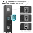 thumbnail image 2 of KAER Metal Locker with 3 Doors 66“ Storage Locker for Employees andstudent with Card Slot Lockable Steel Locker for School Gym Home Office Staff, 2 of 6
