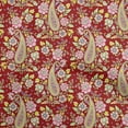 thumbnail image 1 of oneOone Viscose Chiffon Red Fabric Paisleys Dress Material Fabric Print Fabric By The Yard 42 Inch Wide, 1 of 1