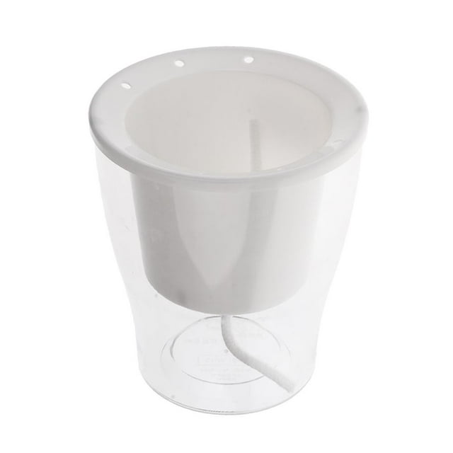 DOLITY Jardinière Carrée Ronde Auto-Arrosante Pot de Fleurs Maison Bureau Jardin Déco de Table Ronde 80x80x70mm