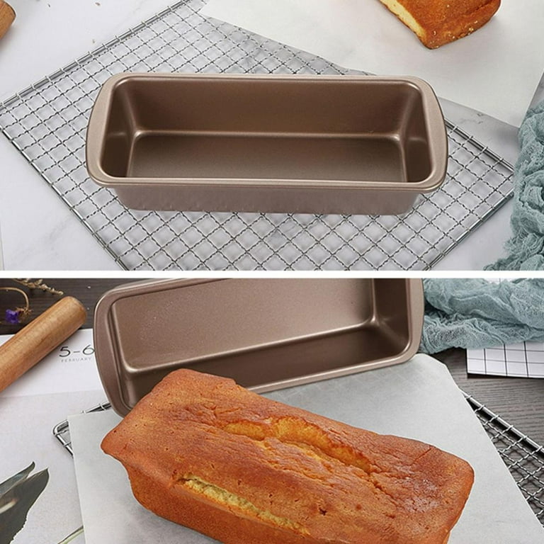 1pc Long Loaf Bread Baking Pan, Carbon Steel Non-stick French Bread Mold  With 3 Slots, Wide Edge, For Home Baking