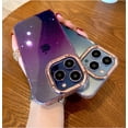 thumbnail image 3 of Compatible with iPhone 11 Pro Max Case for Women Girls,Luxury Shiny Fashion Gradient Glitter Bling Cute Clear Acrylic Plate Shockproof Case for iPhone 11 Pro Max(Gradient Blue), 3 of 13