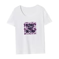 thumbnail image 4 of Camiseta básica para mujer, transpirable, ajuste regular, cuello redondo, para viajes de oficina SG, 4 of 7
