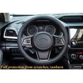 thumbnail image 2 of BR Funda universal de cuero negro para volante de coche: suave, transpirable, antideslizante, talla M (37-38 cm/14,5-15 pulgadas), 2 of 5