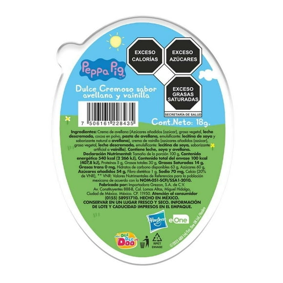 Dulce cremoso Grezon Peppa Pig 18 g