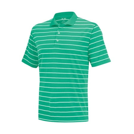 NEW Adidas Puremotion 2-Color Stripe Bright Green/White XXL Golf Shirt ...