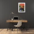 thumbnail image 3 of Paulson, Don 17x24 White Modern Wood Framed Museum Art Print Titled - Oregon, Portland Waterfall and Japanese maple, 3 of 4