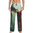 thumbnail image 1 of Balery Flying Parrots In Jungle Pantalones de pijama para hombre, pijama ultraligero, pantalón de descanso-Large, 1 of 6