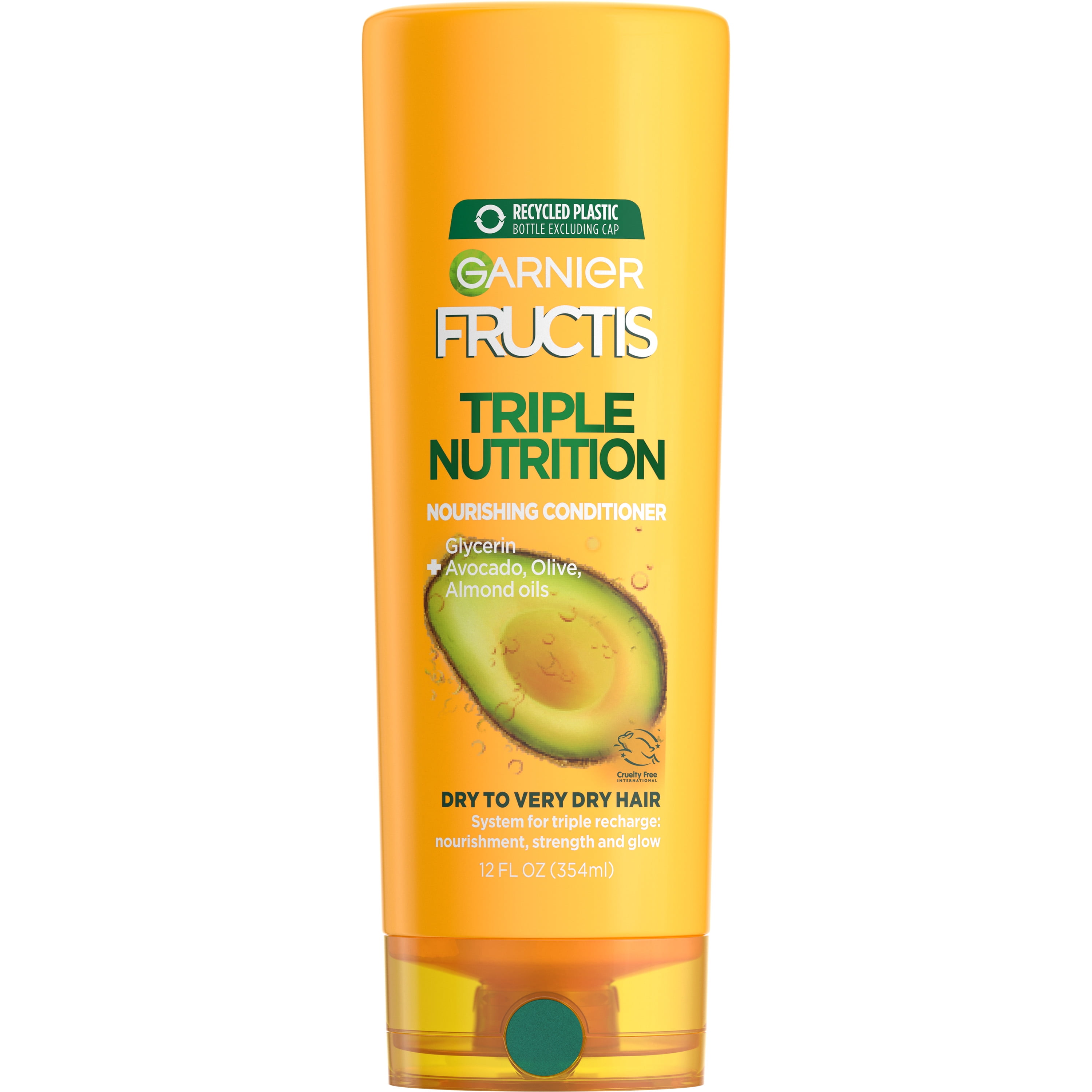 Garnier Fructis Triple Nutrition Conditioner, Dry to Very Dry Hair, 12 fl  oz 