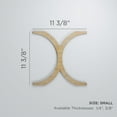thumbnail image 3 of Ekena Millwork 11 3/8"W x 11 3/8"H x 1/4"T Small Beacon Decorative Fretwork Wood Wall Panels, Cherry, 3 of 18