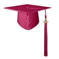 thumbnail image 3 of Graduation Caps for Kids Red Cap with Tassels for Graduation Cap 2026 Graduation Hat, 3 of 4