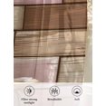 thumbnail image 6 of Sheer Curtains 54 Inch Length 2 Panels Set for Kitchen, Pink Brown Vintage Semi Sheer Curtains for Windows, Retro Farmhouse Elegant Pastoral Voile Window Treatments Rod Pocket Curtain, 6 of 7