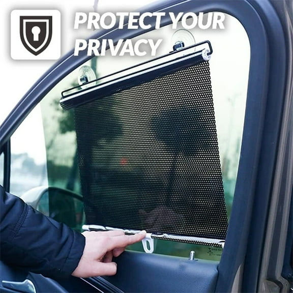 Curtain,Curta Retractable Car Window Baby Sun Shade Shield Cover Roll Curtain Visor