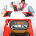 thumbnail image 3 of for Samsung Galaxy Tab S10 Plus/S9 FE+/S9+ Case 12.4 inch, 360 Rotating Shockproof Cover with Stand, Handle, Shoulder Strap (SM-X820/X810/X610), Red, 3 of 6