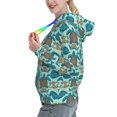 thumbnail image 2 of Lsque Turtles And Seahorses Pattern Casual Women's Hoodie,Hooded Sweatshirt with Kangaroo Pocket,Pullover Hoodie with Eye-catching Drawstrings-X-Large, 2 of 7