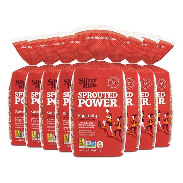 Silver Hills Squirrelly Bread Low Fat Bread Made with Organic Sprouted