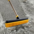 thumbnail image 3 of Eyliden Carpet Rake for Pet Hair Removal, 2 in 1 Rubber Broom Brush for Dust, Yellow, 3 of 9