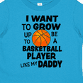 thumbnail image 4 of Inktastic I Want to Grow Up to Be a Basketball Player Like My Daddy Boys or Girls Toddler T-Shirt, 4 of 5
