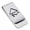 Silver, variant on Stainless Steel Sulfur Alchemy Symbol Classic Slim Money Clip Credit Card Holder