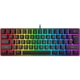 thumbnail image 1 of 60% Wired Gaming Keyboard, RGB Backlit Ultra-Compact Mini Keyboard, 1 of 5