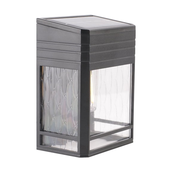 Solar Wall Lights Outdoor, Dusk To Dawn Solar Powered Wall Lantern for Yard, Garden Decoration, Corridor, Garage, Driveway, Balcony, Ip65 Waterproof Exterior Lighting with Auto on Off