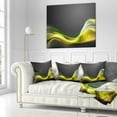 thumbnail image 3 of Designart Green Gold Texture Pattern - Abstract Throw Pillow - 18x18, 3 of 5
