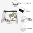 thumbnail image 3 of Vsdgher Cowboys Riding A Horse Near A Tree Pattern Men's Boxer Brief Underwear,Soft Funny Underwear for Men-Small, 3 of 5