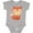 AC-Heather Grey, variant on Inktastic Cute Fox Hello Boys or Girls Baby Bodysuit