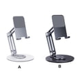 thumbnail image 2 of Baohd 360掳 Desk Phone Holder Foldable Tablet Stand Swivel Base for Home Universal Support Desktop Bracket Smartphone Mount for Outdoor Travel Silver, 2 of 9