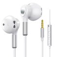 thumbnail image 1 of Auriculares con cable BENEWY con micrófono blancos, 1 of 9