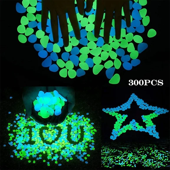 PURELY- 300Pcs Decorative Pebbles - Garden/Patio Landscaping & Flower Pot Fillers