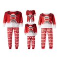 thumbnail image 1 of Family Christmas Pajamas Matching Sets Long Sleeve Deer Snowflake Print Pullover + Pants Set for Kids Adult, 1 of 6