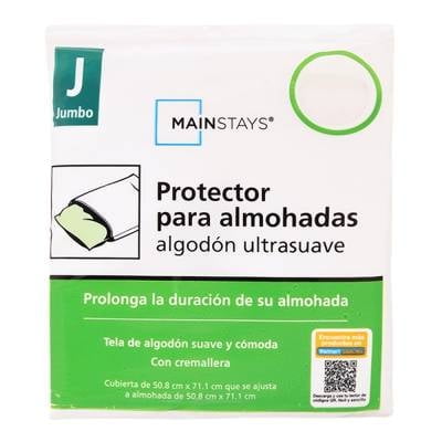 Protector para almohadas Mainstays Algodón Ultrasuave Jumbo