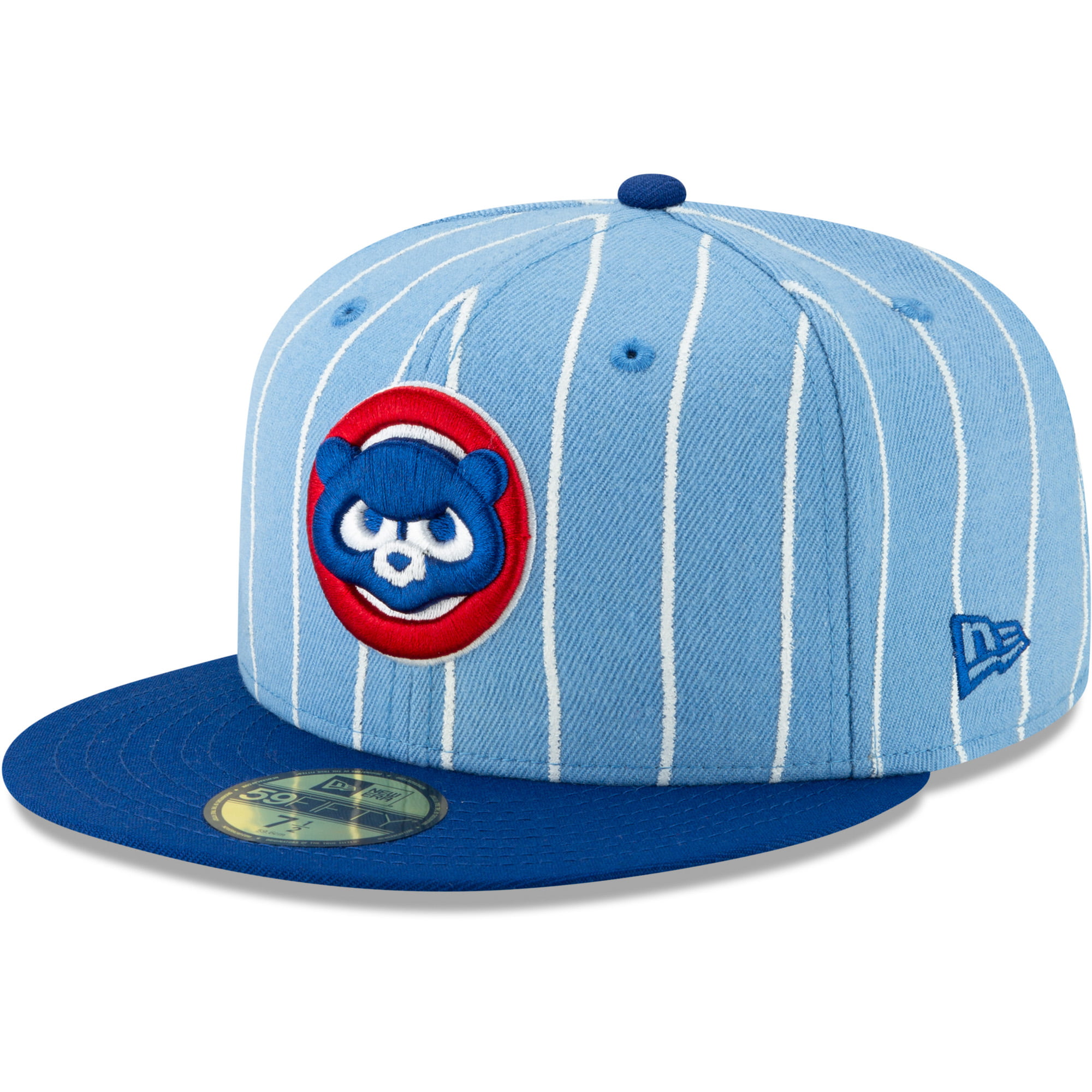 light blue fitted hat mlb