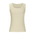 thumbnail image 3 of BLVB Women Ribbed Tank Tops U Neck Sleeveless Slim Fitted Basic Shirts Cute Summer Tops Clothes, 3 of 5