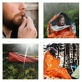 thumbnail image 6 of Wild Peak Emergency Waterproof Bivy Sack Sleeping Bag with Survival Gear Whistle - Ultra Lightweight, Compact Thermal Mylar Blanket, Reflective, Reusable, Durable Bivvy, 6 of 11