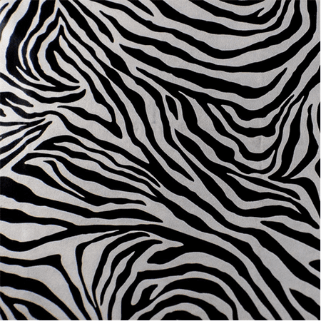 Black/White Faux Suede Zebra Print Home Decorating Fabric, Fabric By ...