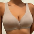 thumbnail image 4 of Fengactive Women's Front Closure Bras No Underwire Low Cut Padded Bralettes Soft Seamless Everyday Brassiere, 4 of 9