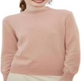 thumbnail image 1 of Women‘s Merino Wool Sweater Fall Winter Trendy Long Sleeve Mock Turtle Neck Soft Warm Pullover Tops, 1 of 5