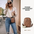 thumbnail image 2 of Leather Small Crossbody Bags for Women Designer Cell Phone Bag Wallet Purses Adjustable Strap, 2 of 7