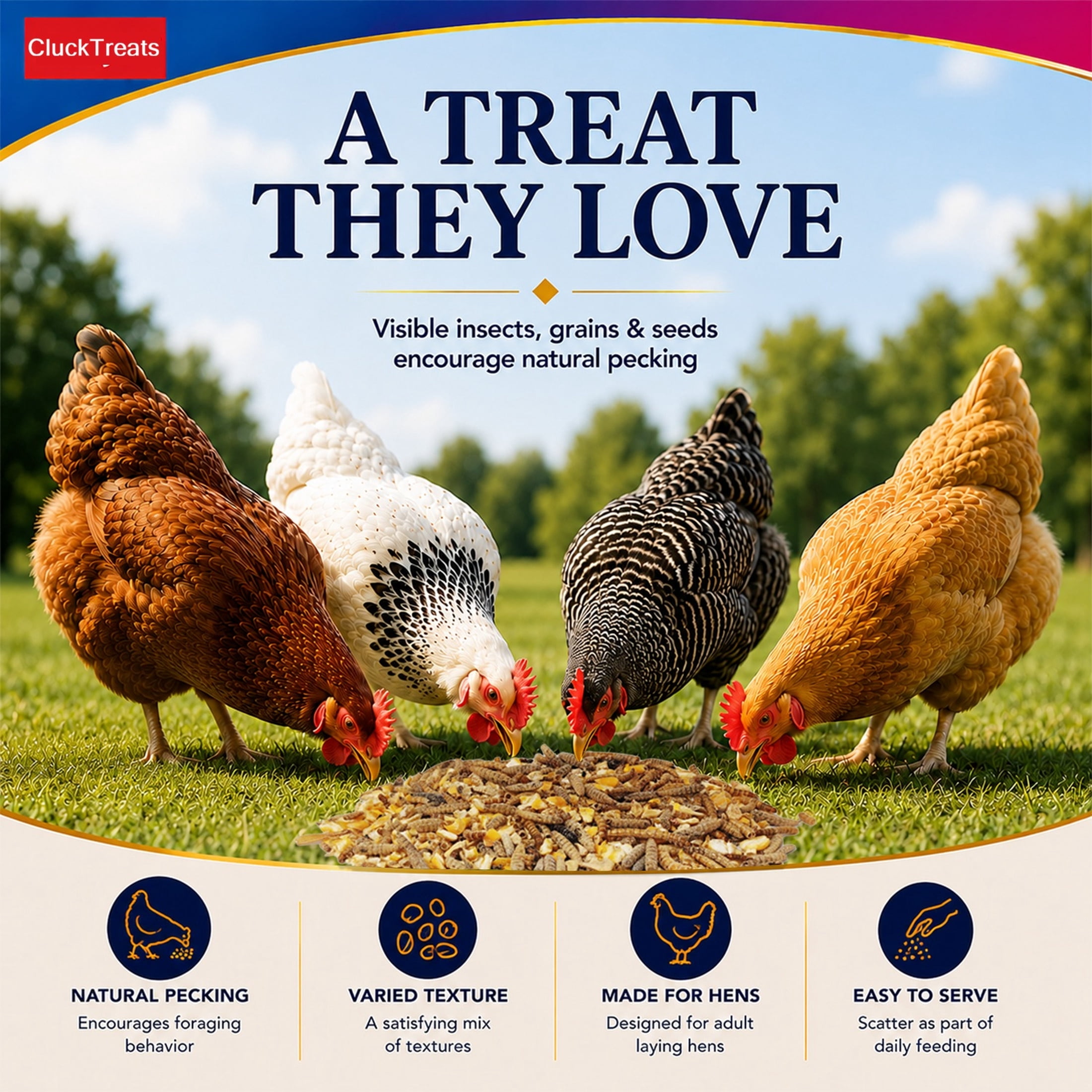 Clucktreats Mixed Treats bag 6LB