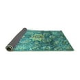 thumbnail image 2 of Ahgly Company Indoor Rectangle Abstract Turquoise Blue Modern Area Rugs, 6' x 9', 2 of 4