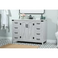 thumbnail image 2 of Elegant Decor Grant 48" Aluminum MDF Single Bathroom Vanity in Gray, 2 of 8