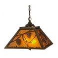thumbnail image 5 of Meyda Lighting 16'Sq Whispering Pines Pendant, Antique Copper/Amber Mica - 152029, 5 of 7