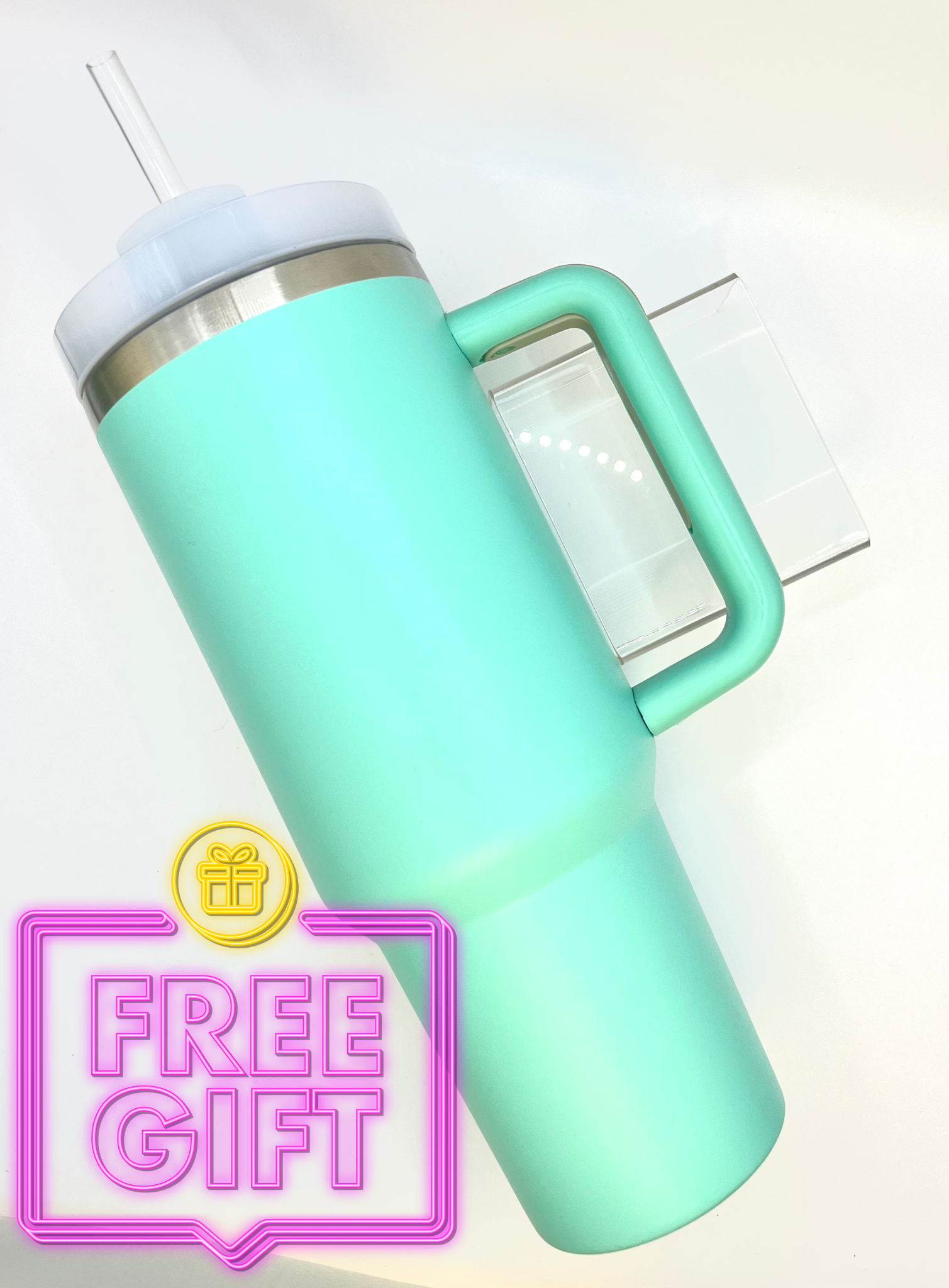 COZY WNDR Stanley Quencher Simple Modern 40oz Tumbler With Handle Straw